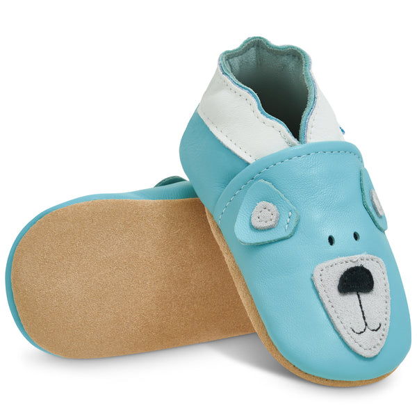Baby Shoes Blue Bear