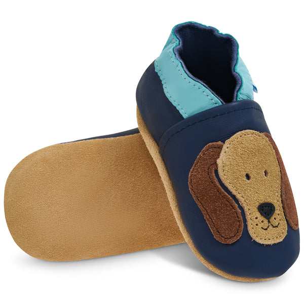Baby Shoes Blue Rufus Dog