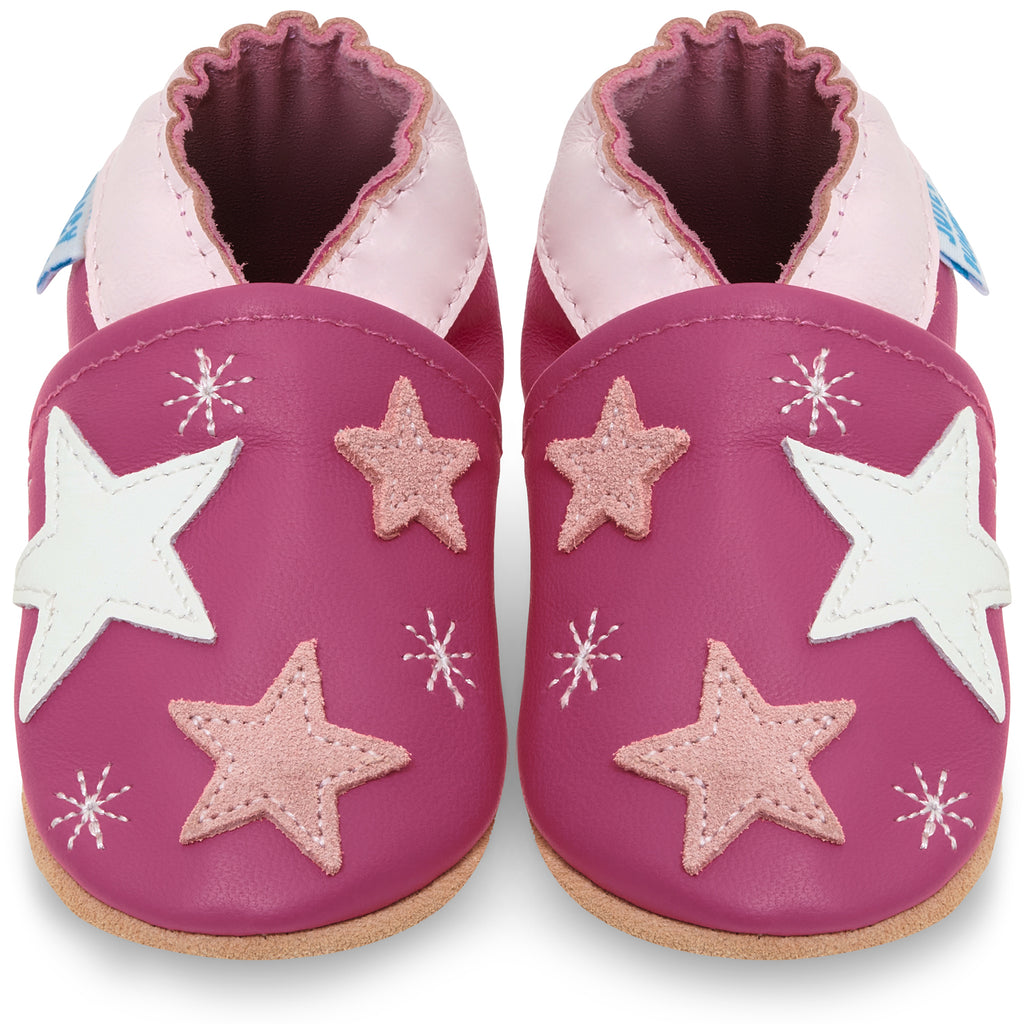 Baby Shoes Pink Stars