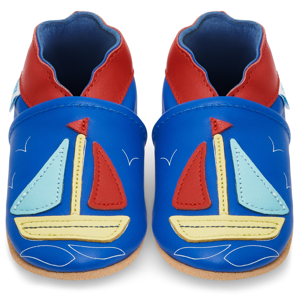 Sailing Boat Soft Leather Baby Shoes
