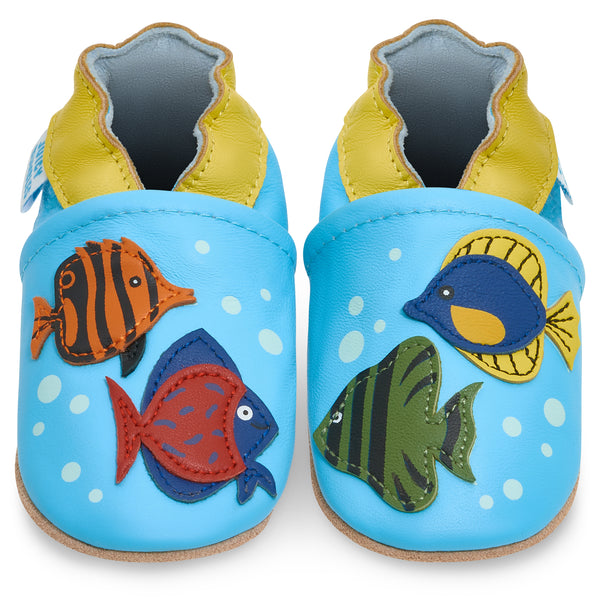 Tropical Fish Soft Leather Baby Shoes
