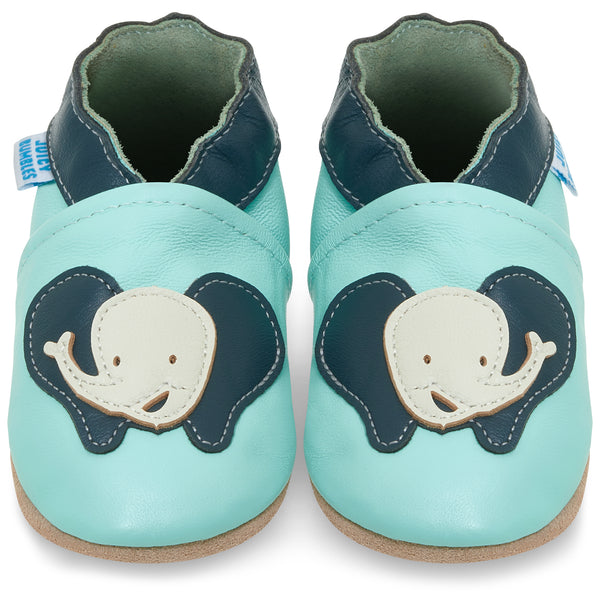 Happy Elephant Soft Leather Baby Shoes