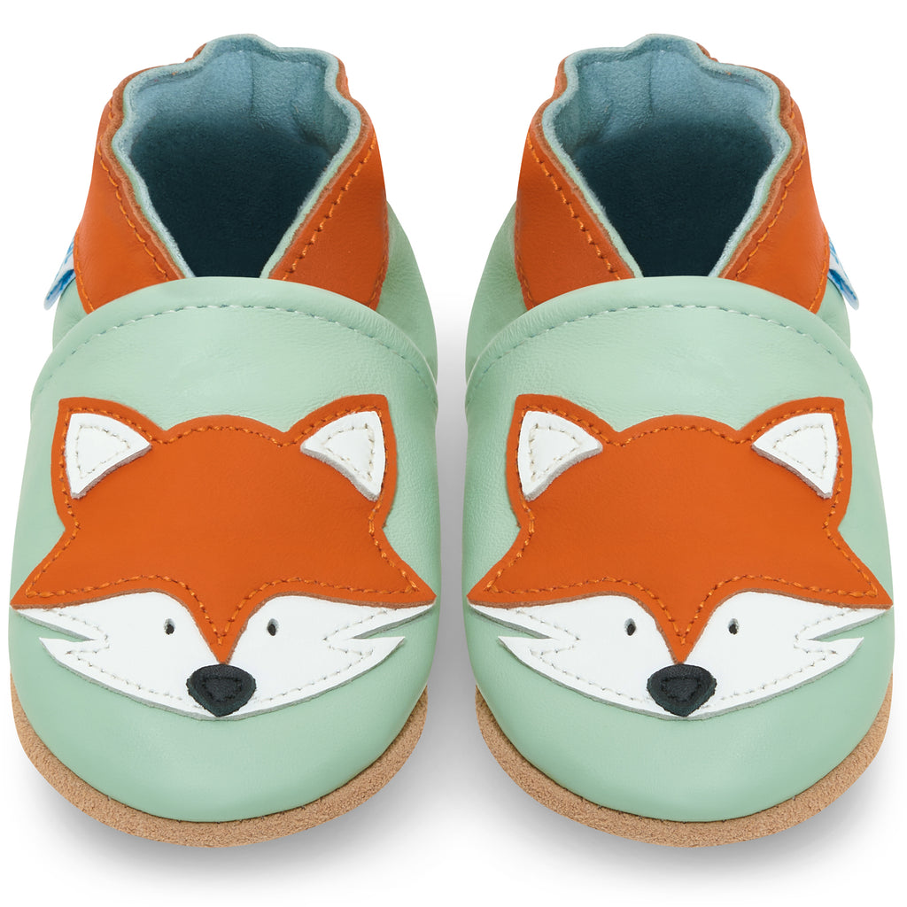 Grey Fox Soft Leather Baby Shoes