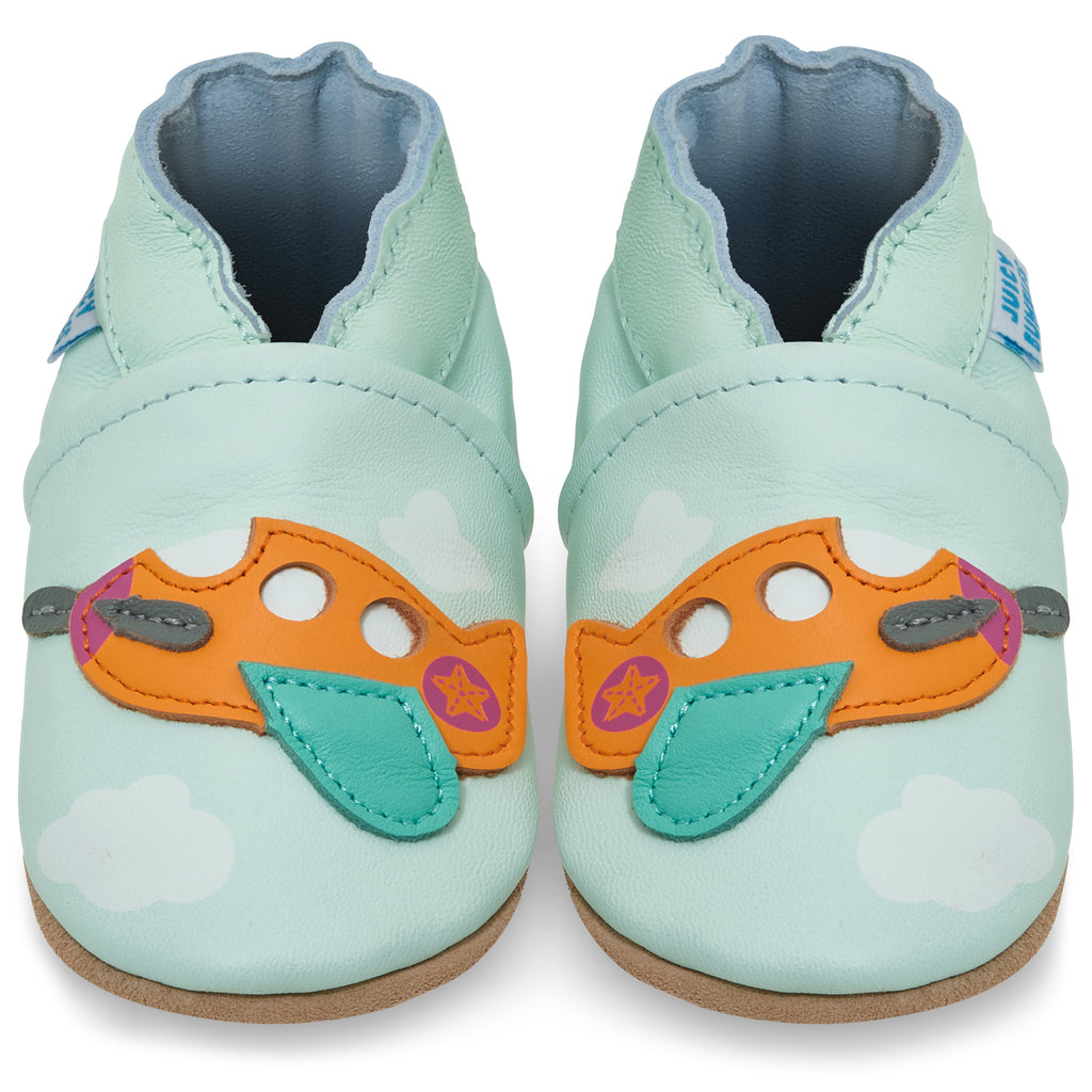 Airplane Soft Leather Baby Shoes