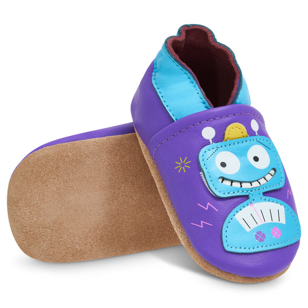 Robot Soft Leather Baby Shoes