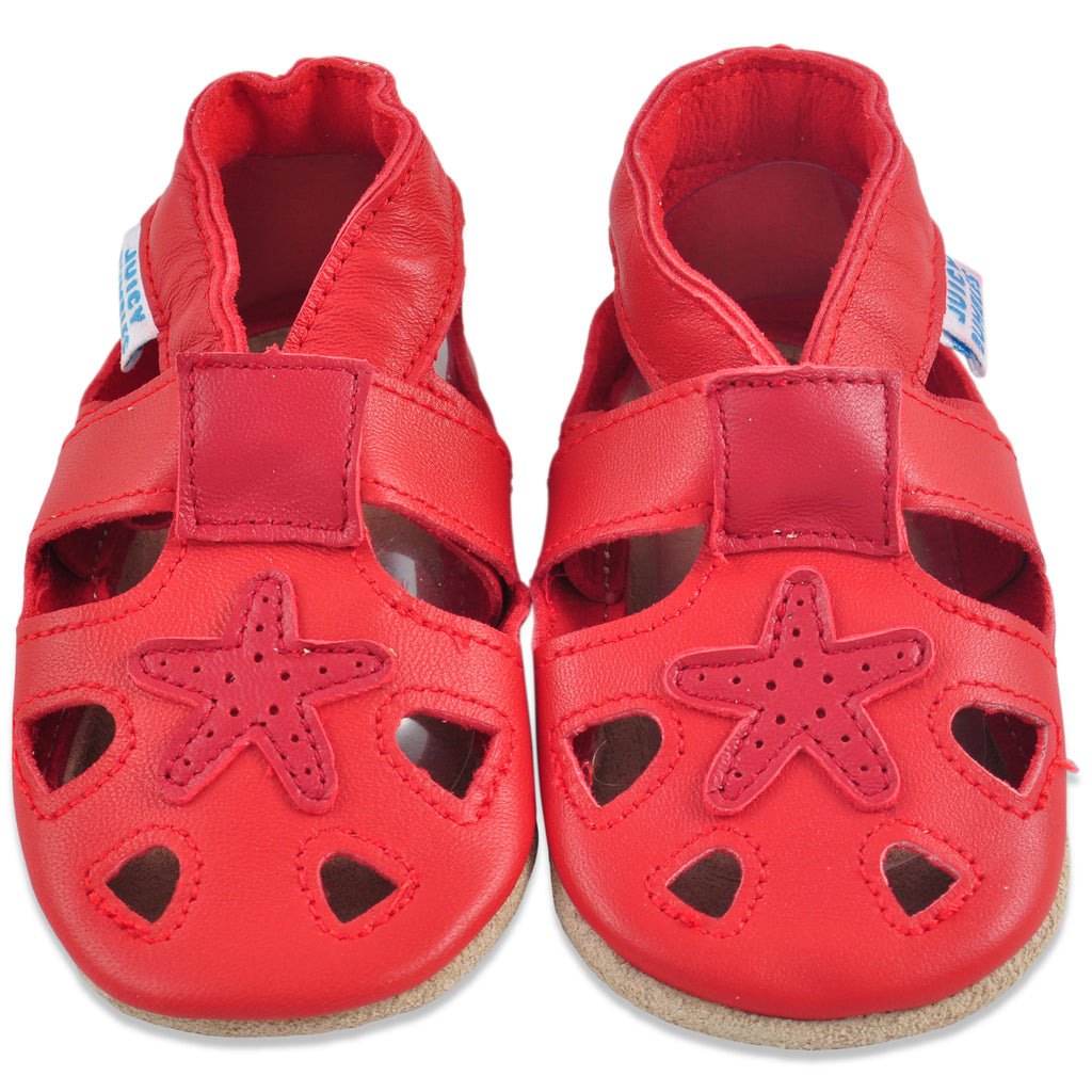 Baby Sandals Red Stars