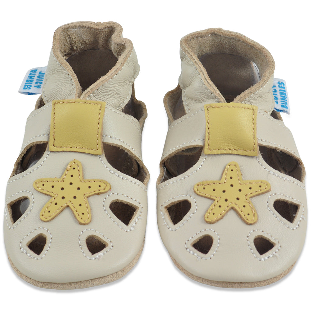 Baby Sandals Beige Stars